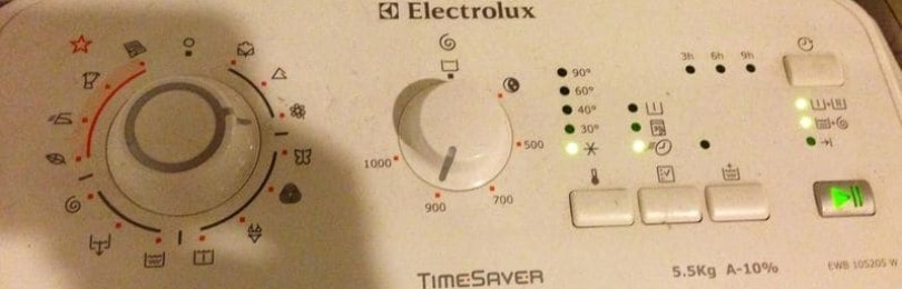 Какво означават иконите на пералната машина Electrolux?