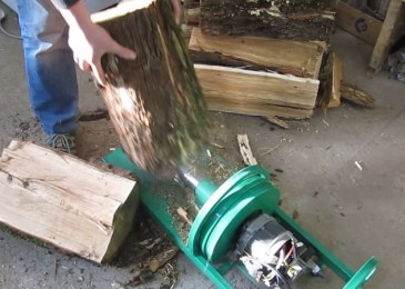 Как да си направим цепачка за дърва от двигател на пералня