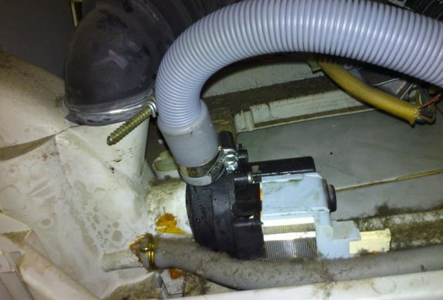 Система за оттичане на пералня