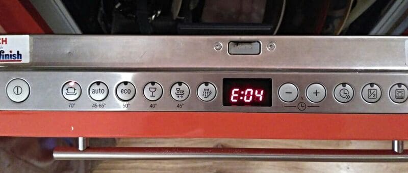 Грешка E4 в съдомиялна Krona