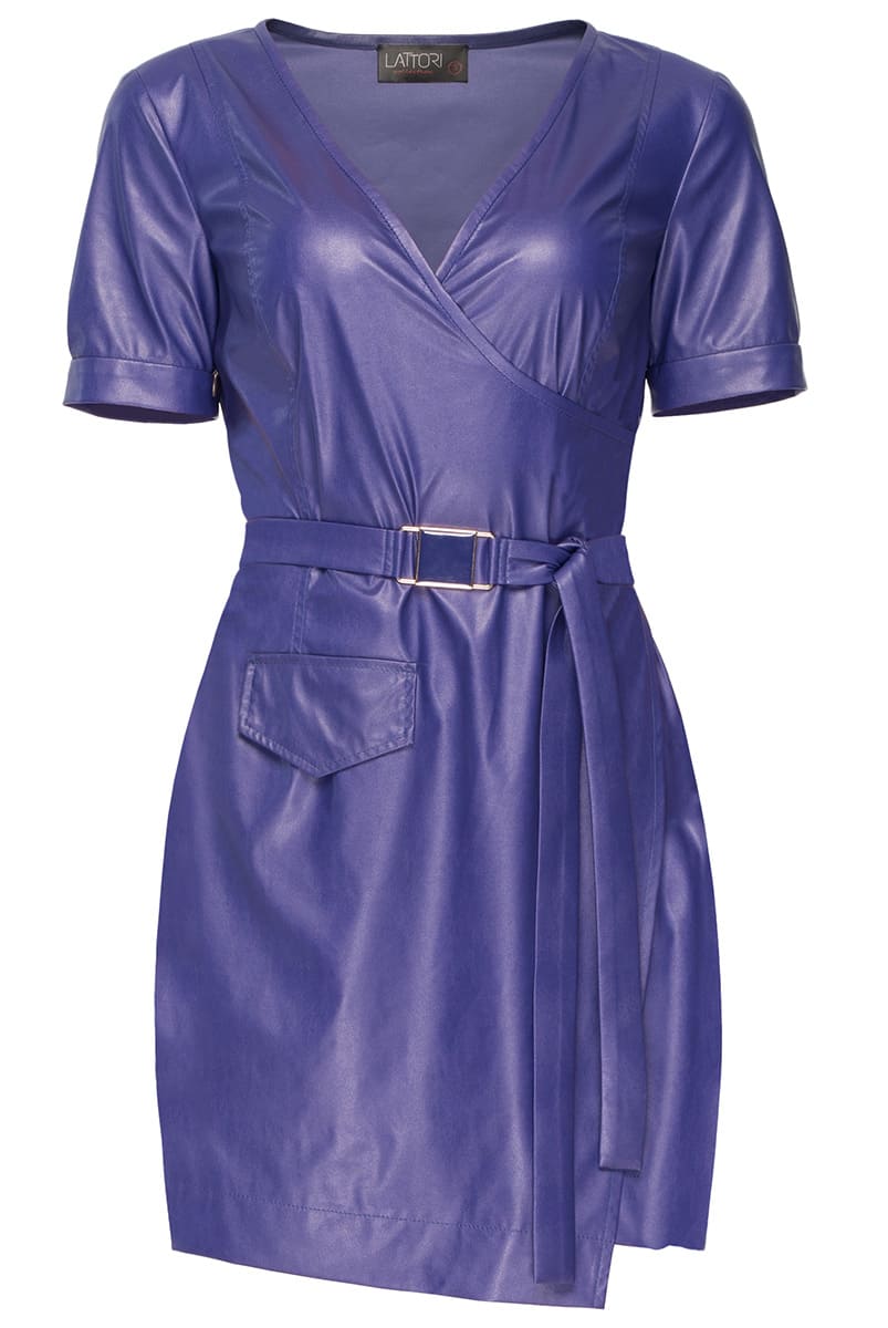 Рокля от еко кожа