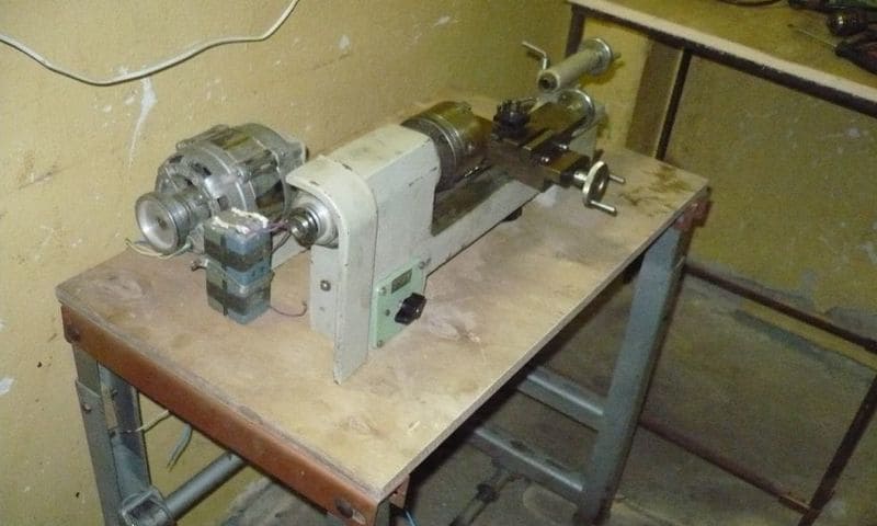 Струг, изработен от двигател на пералня  