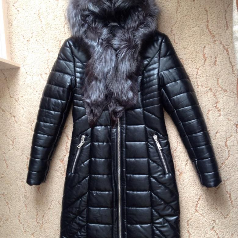 пухено яке от еко кожа