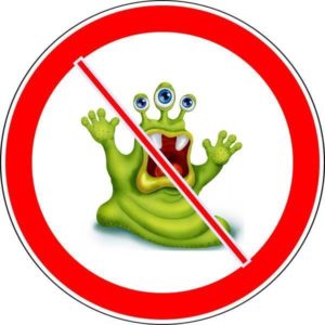 долу с микробите