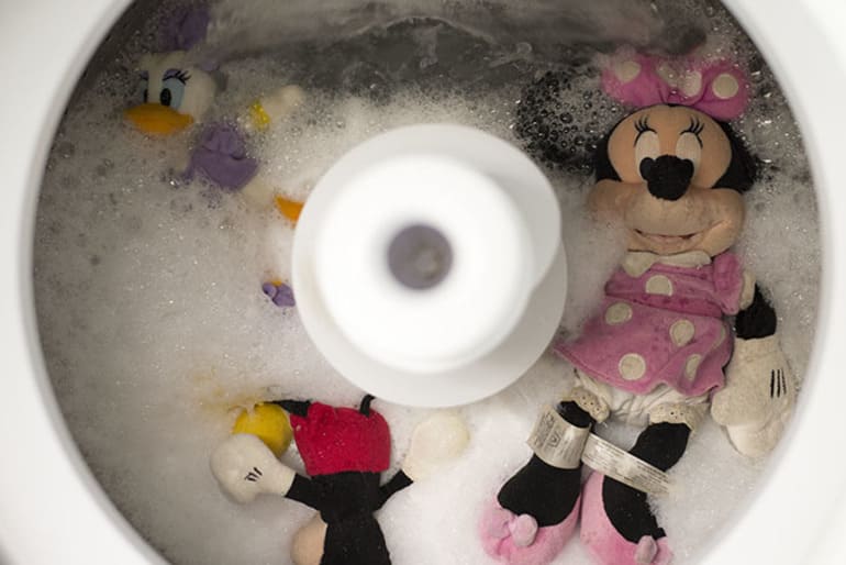 Пране на артикули с различни пълнежи