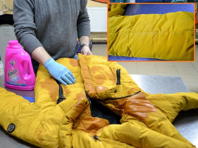 Почистване на пухено яке без машинно пране