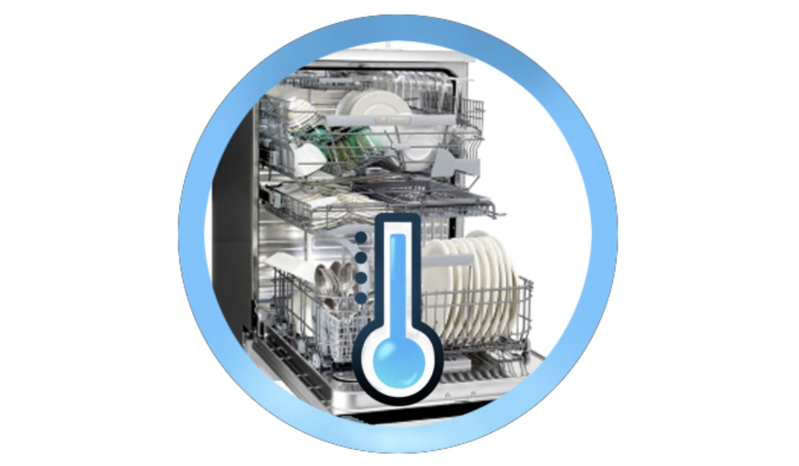 Водата в съдомиялната машина не се нагрява